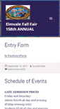 Mobile Screenshot of elmvalefallfair.com