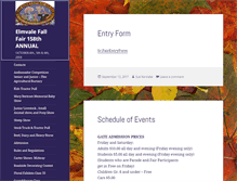 Tablet Screenshot of elmvalefallfair.com